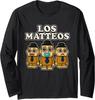 Los Matteos Funny Mateo Italian Brainrot Meme Long Sleeve T-Shirt