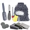 12 шт. набор инструментов для мойки автомобиля, набор для чистки, щетка для чистки автомобиля, полотенце, перчатка для автомобильной приборной панели, аксессуары для мойки воздуховода
