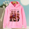 Korean KPop Demon Hunter Cartoon Girls Boy Hooded Sweatshirt Warm Children's Wave Fashion Casual Tops Casual Girls Clothing