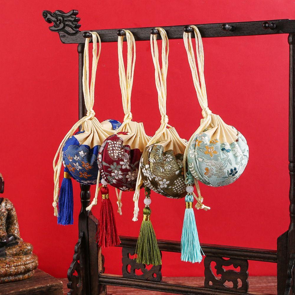 Hanging Decoration Drawstring Empty Sachet Women Jewelry Bag Chinese Style Storage Bag Purse Pouch