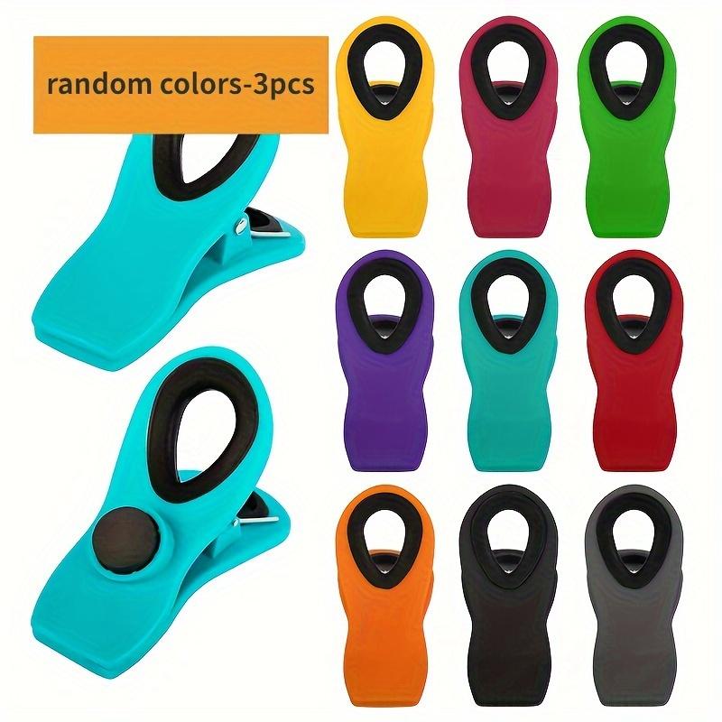 3/6/9 шт. Зажимы для пакетов, Магнитный зажим для пакетов для хранения продуктов, Сверхпрочный пластиковый зажим для пакетов для чипсов, закусок, кухни, холодильника, сада, шитья