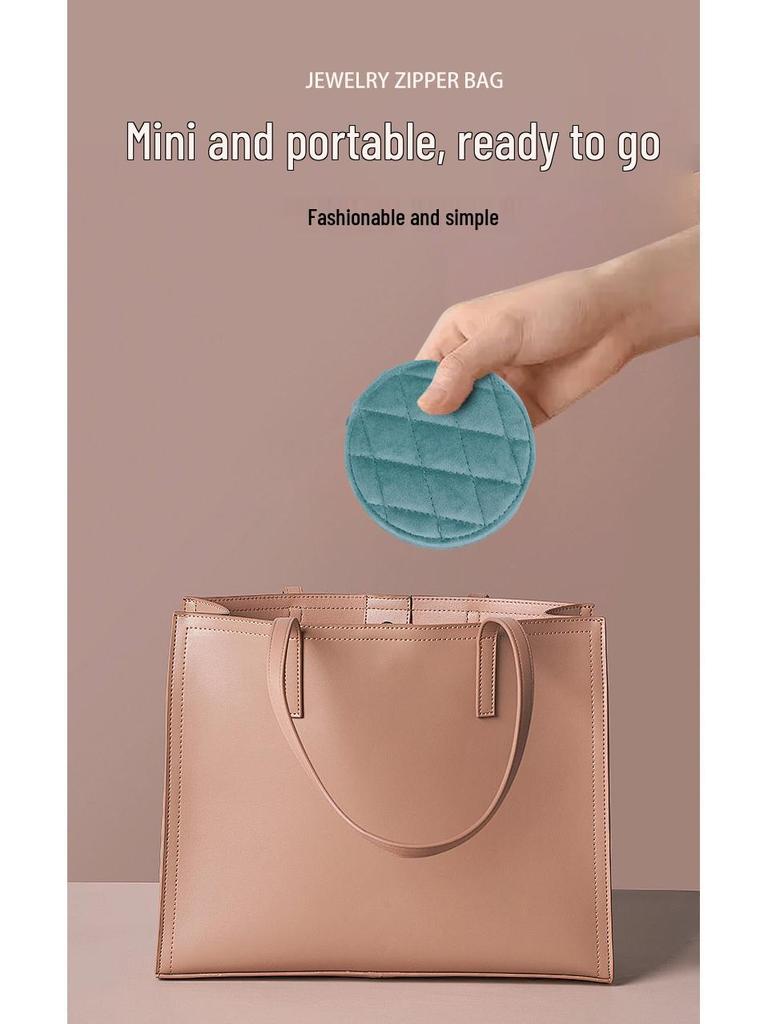 Роскошная бархатная шкатулка для украшений для колец, ожерелий и серег-пусетов - Портативное и элегантное решение для хранения