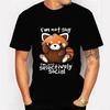 Panda Men T Shirts I'm Not Shy I'm Just Selectively Social Graphic Tee Shirt Hip Hop Men Summer Tshirt Harajuku Animal T-shirt