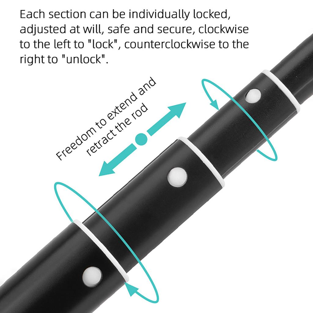 Выдвижная палка для селфи, легкие литые палки для экшн-камер OM4SE Mobile6, удлинительная палка 30,2~131 см