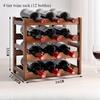 Creative Wine Rack Home Wooden Red Wine Wine Modern Style Simple Storage Rack Countertop Wine Rack Lattice Decoration Home