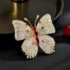 Изысканные роскошные красочные циркониевые броши-бабочки для женщин, персонализированные жемчужные эмалированные булавки для платья, кардиган, брошь с насекомыми