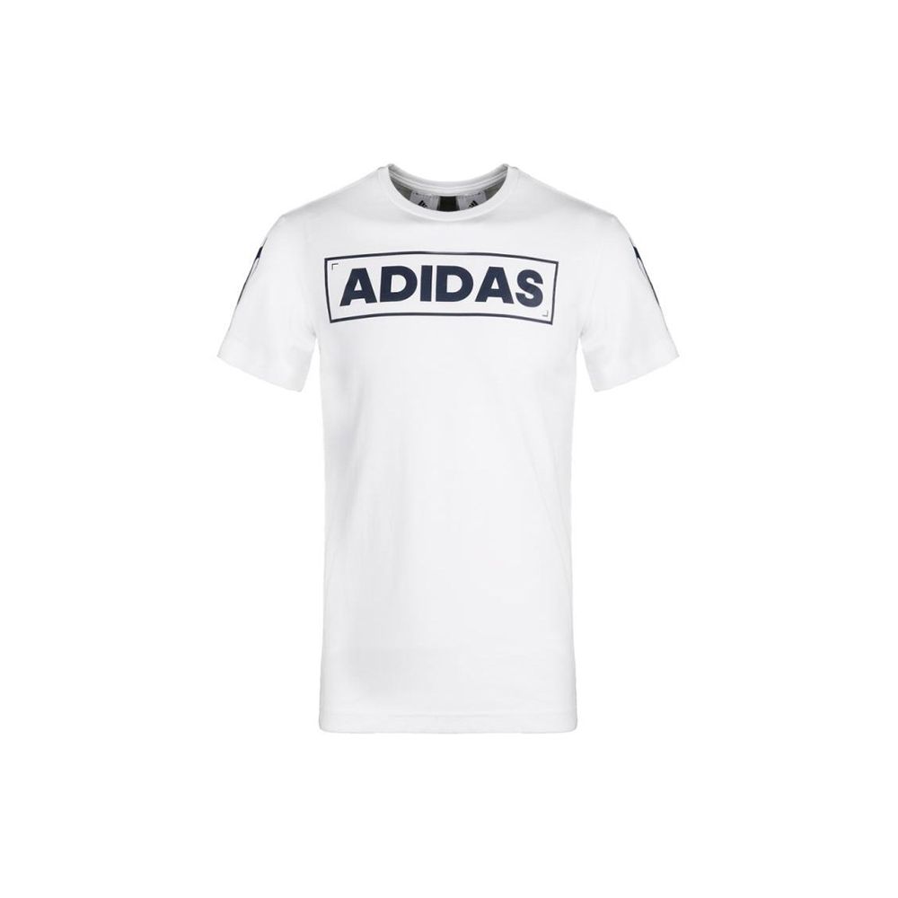 adidas Спортивная футболка с коротким рукавом и принтом логотипа 360, мужские топы белого цвета CV4537
