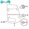 20 зажимов для задних фонарей для Dodge RAM 1500 2007-2022, OEM № 68061648AA