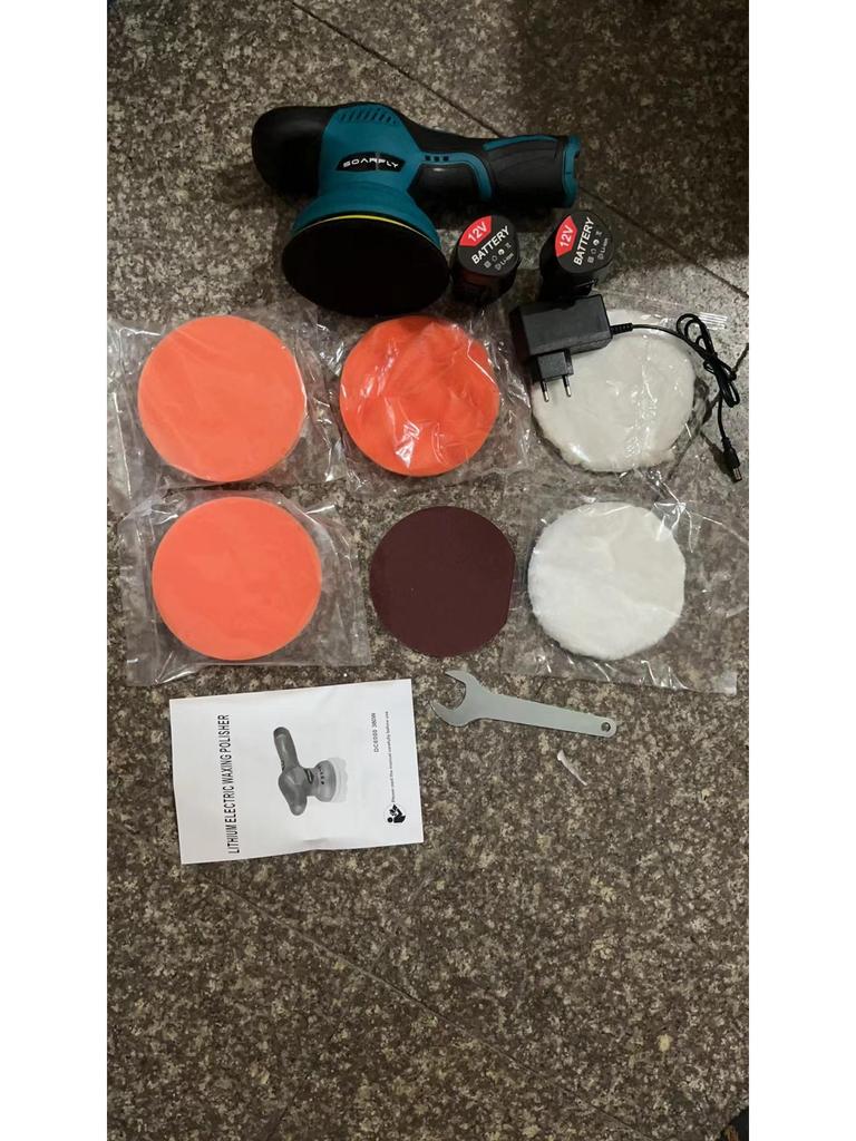 Беспроводная эксцентриковая литиевая аккумуляторная машина для полировки и нанесения воска на автомобиль