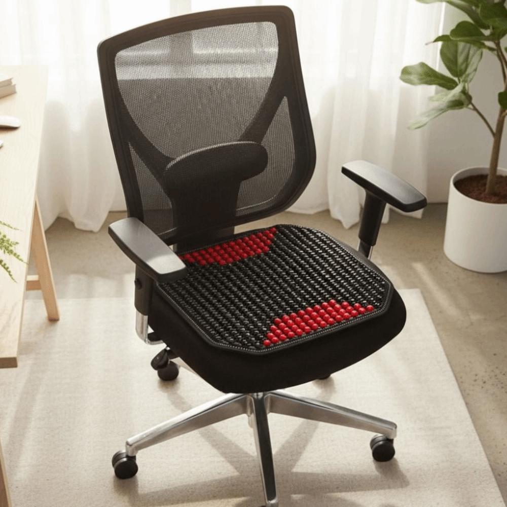 Ventilated Summer Wooden Beads Seat Cushion Breathable Car Seat Pad Four Seasons