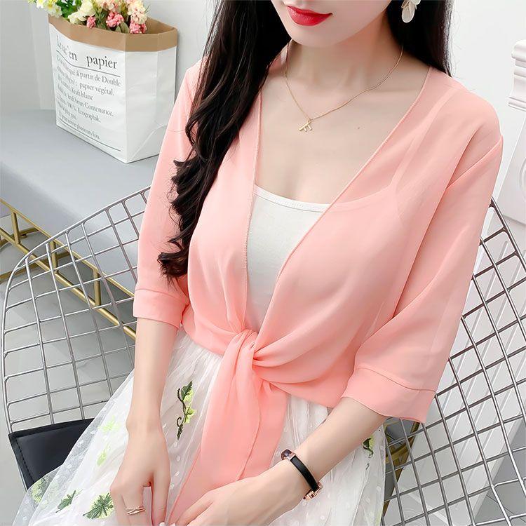Short Jacket Plus Size Women's Lace Sun Protection Clothing Women's Thin Summer Cardigan Shawl Outer Outfit