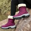 Winter Plus Plush Thick Warm High Top Snow Boots Cotton Boots Women's Shoes Casual Outdoor Cotton Boots