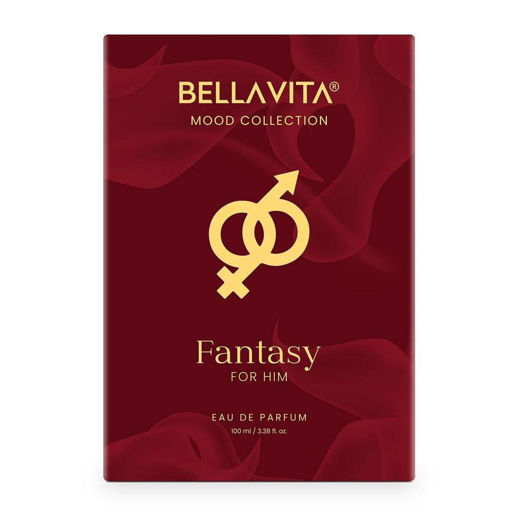 BELLAVITA Mood Collection Fantasy | Стойкая парфюмерная вода для мужчин | с яблоком, корицей, мускусом и ванилью | Фруктовый и пряный премиальный аромат