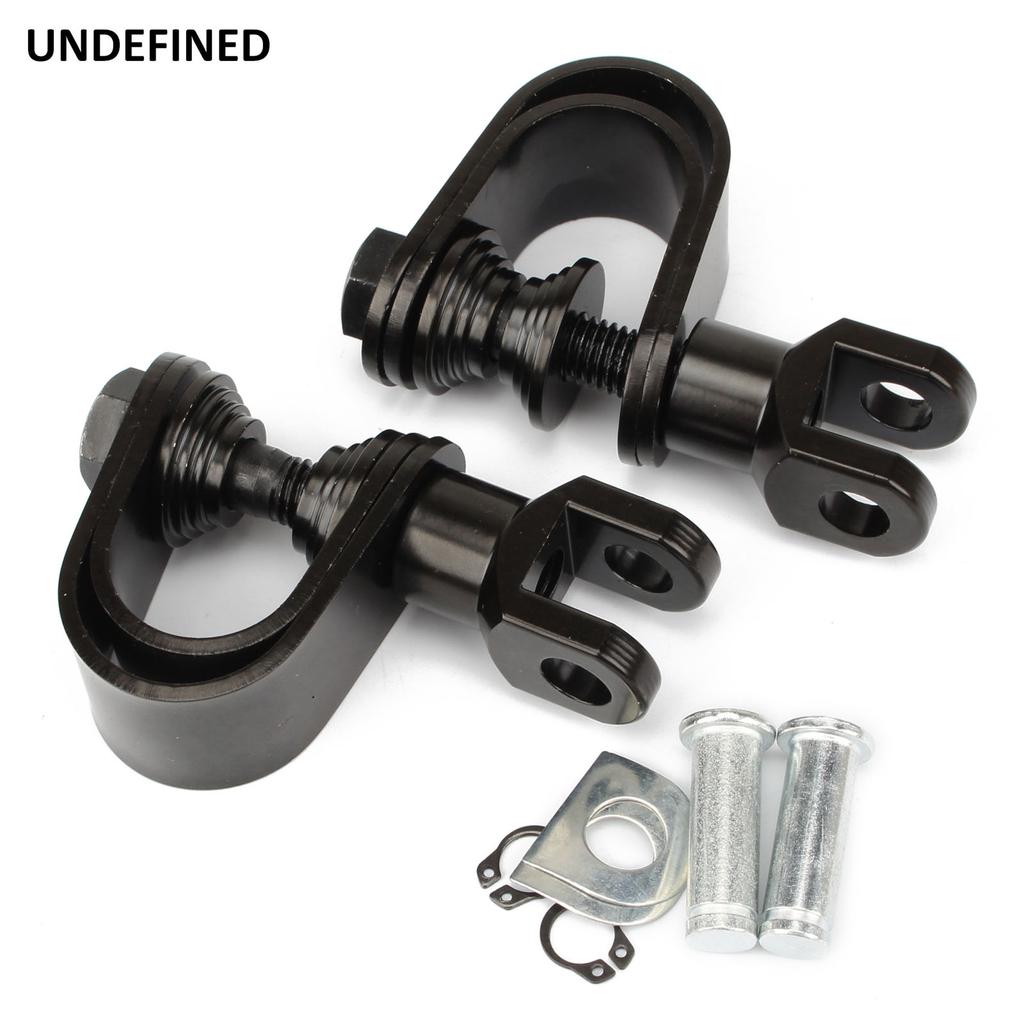 Motorcycle Pegs Black 25mm 32mm Crash Bar Highway Footpegs Footrests Clamp O-Ring Mount for Harley Kawasaki Honda Suzuki