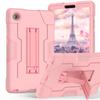 Kickstand Tablet Case for Lenovo Tab One (K9) 2025 8.7inch Model TB305FU PC-Silicone 3-Layers Rugged Heavy Duty Cover Shockproof