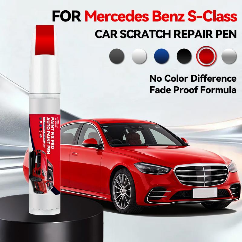 For Mercedes Benz S-Class 1972-2025 W221 W222 W223 Paint Repair Pen Touch Up Scratch Remover DIY Auto Accessories Black White