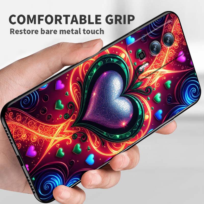 Роскошный Дизайн Любовь Искусство Для Xiaomi Redmi 12 13C 12C 13 10C 9T A2 9A 9C 7A Note 10S 8T 10 9 8 Pro 4G 5G Черный Чехол для Телефона