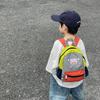 Canvas Blocked Color Backpack With Nylon Simple For Children Backpack Spine