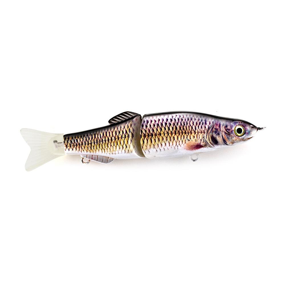 Two-Section S Swimming Posture Pvc Soft Tail Hard Bait Slow Sinking Luya Freshwater Bait Fake Bait Simulation Bait