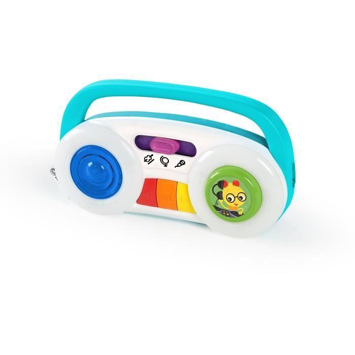 BABY EINSTEIN Radio enfant, cadeau bébé, stéréo pour bébé, 3 stations musicales et 30 mélodies et sons 12M+
