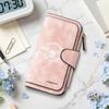 Fitness Skull Leather Wallet Large Capacity Multi Slot Casual Purse for Daily Use