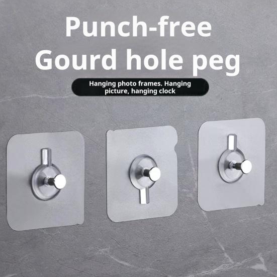 10 шт. самоклеящихся крючков без сверления, прочные, выдерживающие нагрузку, водонепроницаемые, легко устанавливаемые настенные крючки для картин с винтовыми крючками