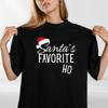 Funny Christmas T-Shirt  Santa’s Favorite Ho Tee  Xmas Party Gift for Women