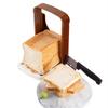 Foldable Bread Cutter with 4 Thickness Options Baking Tool Durable Adjustable Loaf Slicer Bread Slicing Guide