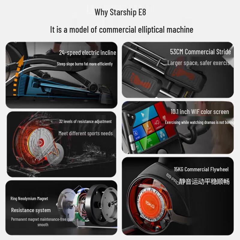 E-Pao E8 Smart Elliptical Trainer