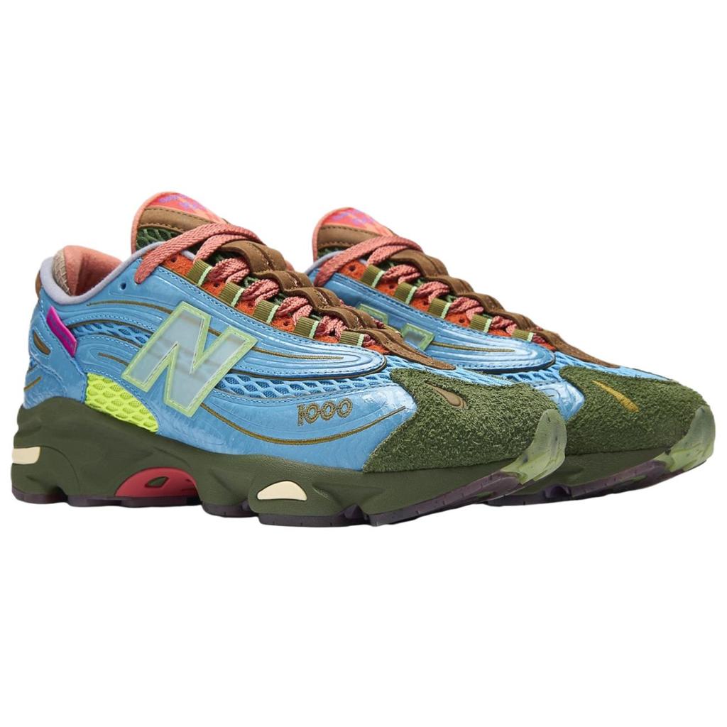 New Balance Salehe Bembury x 1000 Fog Be The Cloud Унисекс Кроссовки Синий Насыщенно-синий Ярко-желтый M1000BM