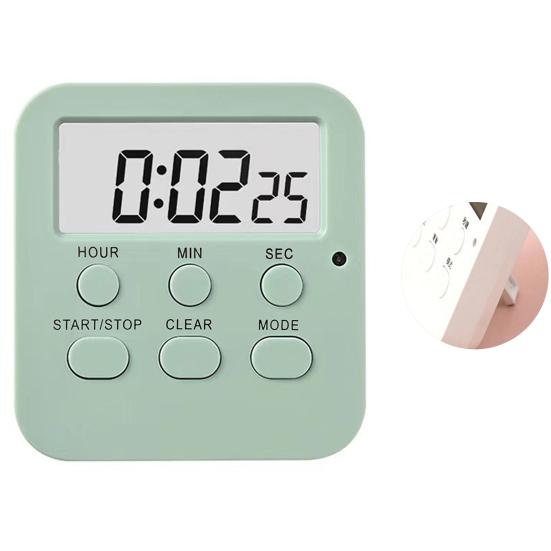 Таймер обратного отсчета Большой экран Магниты Регулируемая тишина Простота в эксплуатации Переключаемый эффективный тайминг Красный свет Мигающий сигнал Обучение ребенка