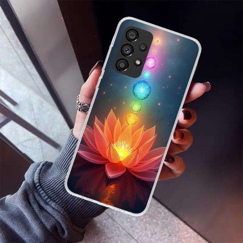 Yoga Chakra Spiritual Energy Universe Phone Case For Samsung Galaxy A52 A51 A50S A32 A22 A12 A02S A72 A71 A31 A70 A30S Note 20 U