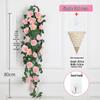 Искусственная цветочная лоза для подвешивания на стену в помещении - Зеленый декор из вьющихся растений