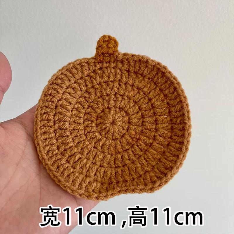 Готовый продукт новый милый стиль инс маленький цветочный подстаканник подставка под тарелку теплоизоляционная подставка ручная работа шерсть вязание крючком