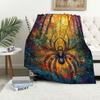 Halloween Spider Flannel Blanket Children Adult Gift Blanket Office Blanket