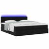 VidaXL Ottoman Bed Frame with Mattress Black 200x200cm Velvet 3312646