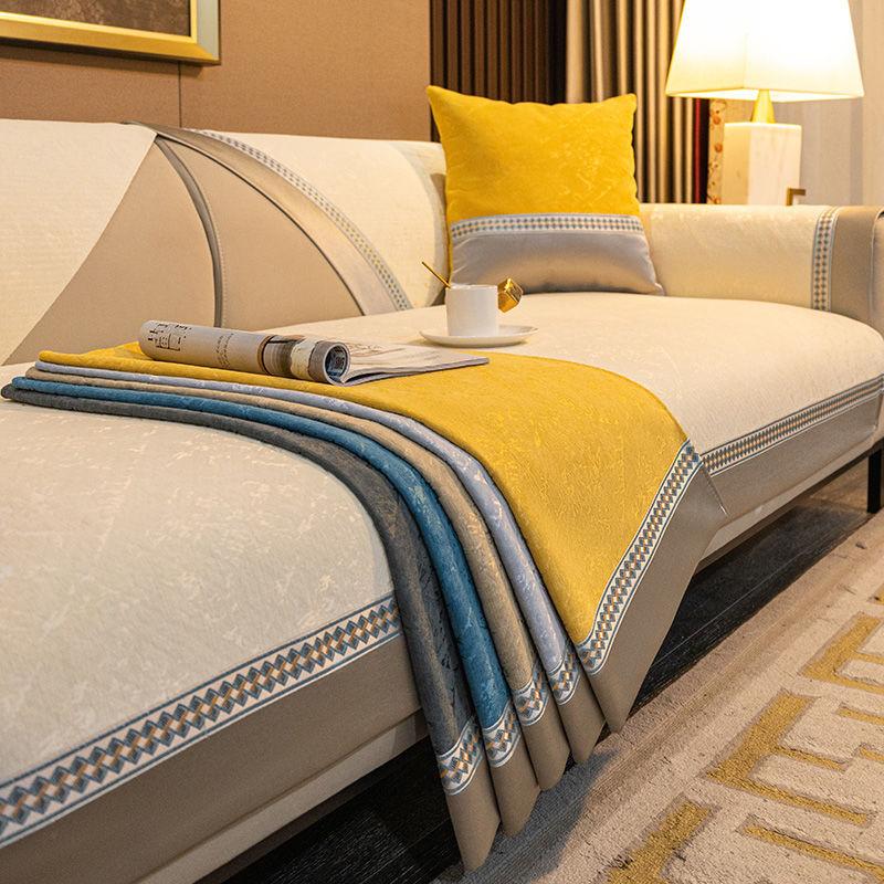 Light Luxury Sofa Cushion Modern High-End Luxury Seat Cushion New Sofa Seat Cushion Cover Cloth Towel Universal In All Seasons