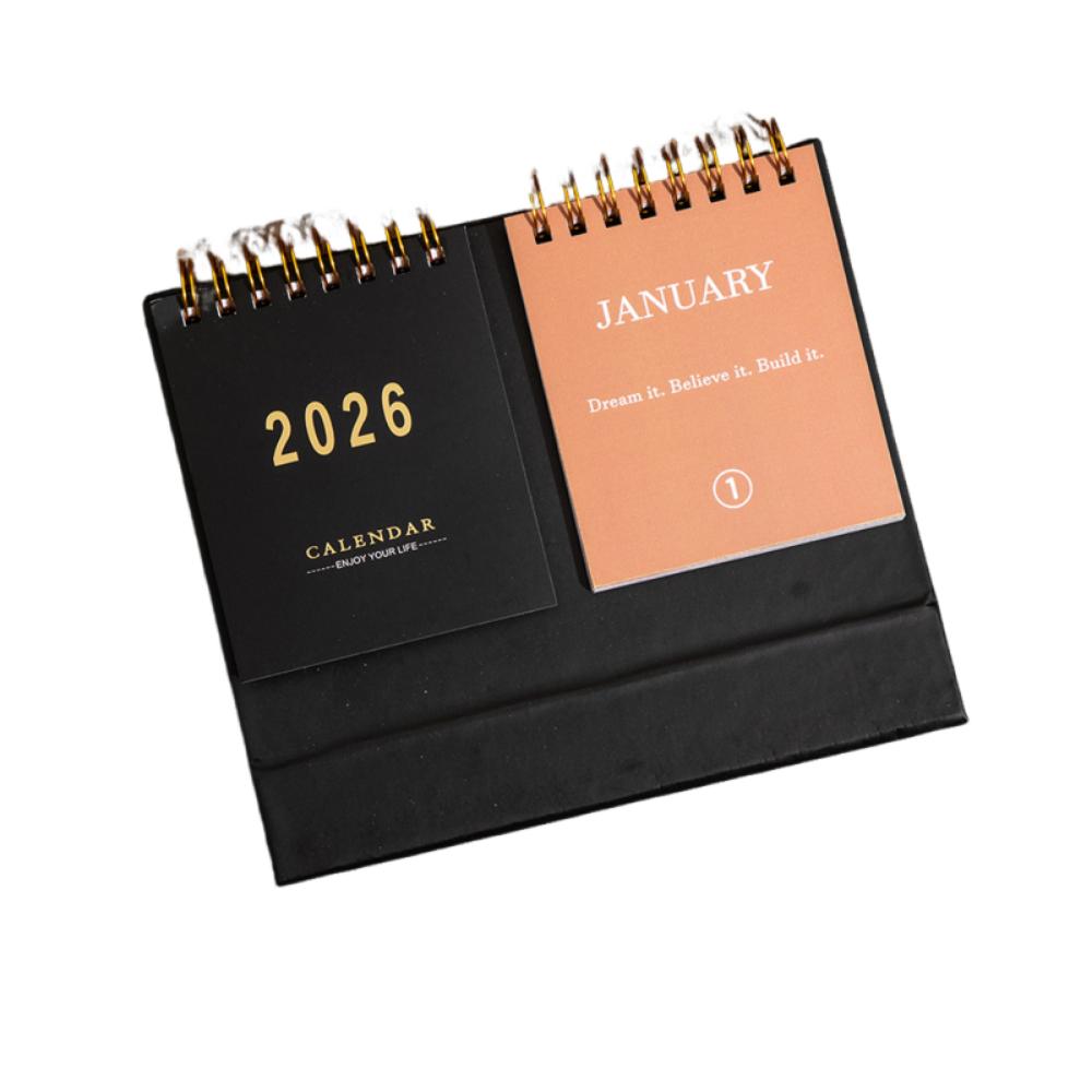 Minimalist Design 2026 Desktop Calendar Spiral Binding Memo Calendar Checklist Planner Office Use