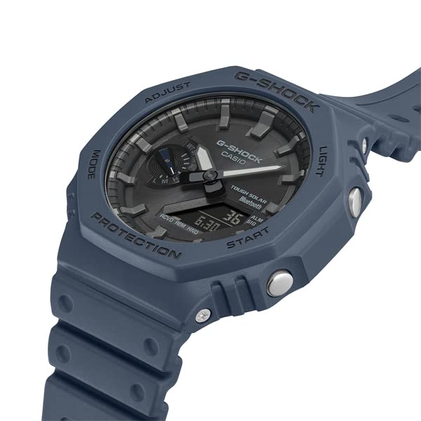 Casio G-SHOCK GA-B2100-2A Солнечные Bluetooth Аналого-Цифровые Часы Сине-Темно-Синие Международная Модель