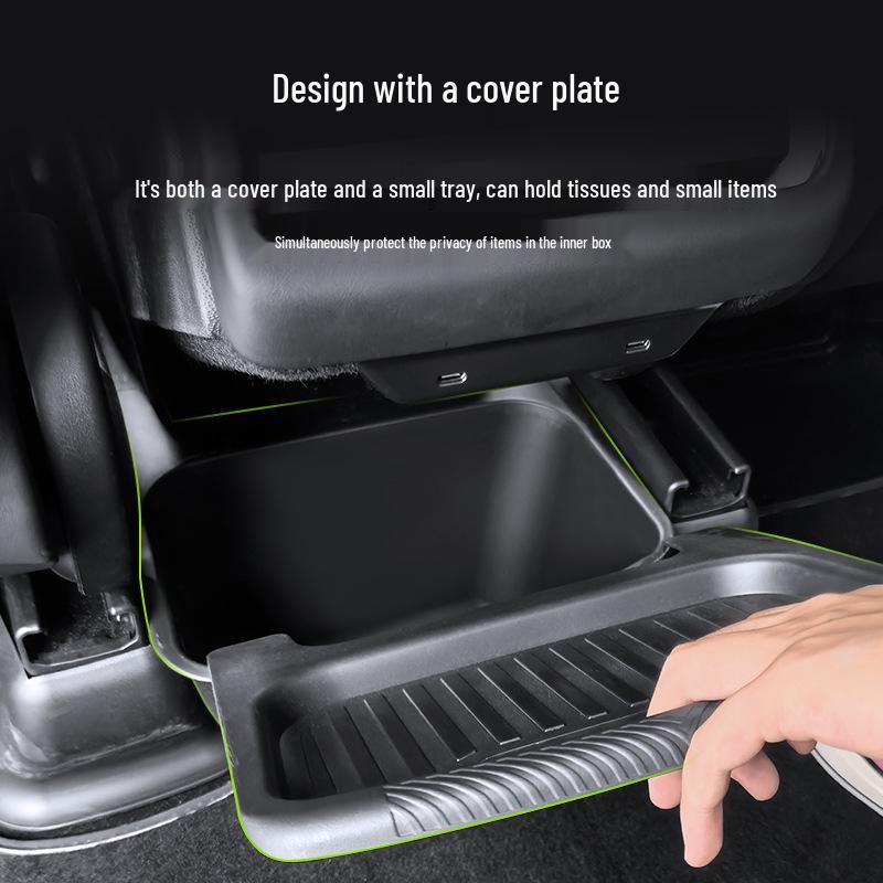 Tesla Model YY L Rear Seat Trash Can Storage Box
