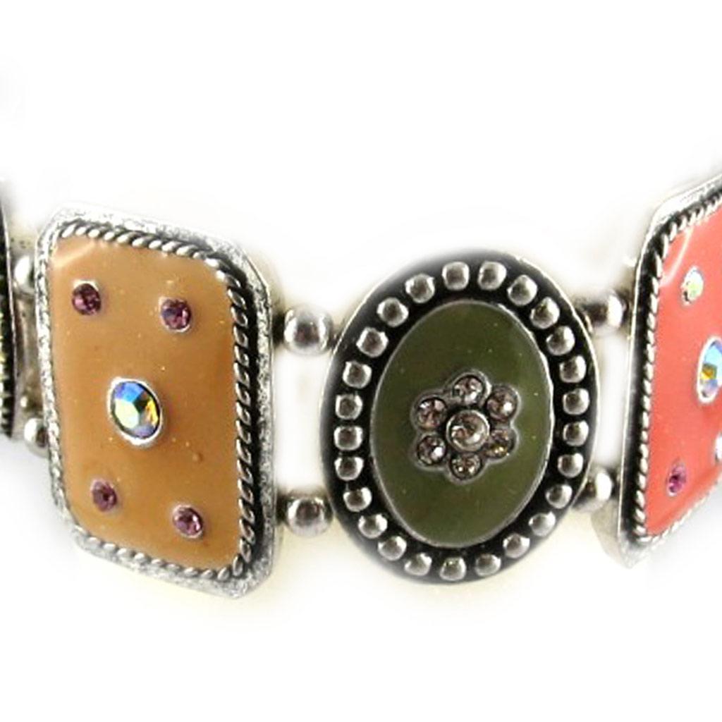 Les Trésors De Lily [E6642] - Дизайнерский браслет «Оксана» персиково-серый