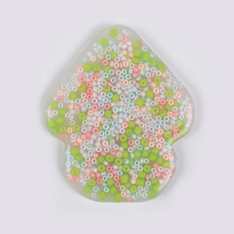 Xiaomi Skin Picking Fidget Toys Silicone Skin Picking Pocket Pads Round Heart Cat Pear Shape for Decompression ADHD OCD Color I450000