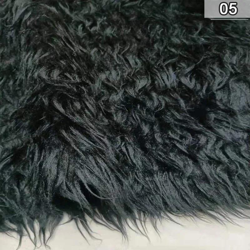 Искусственная мягкая плюшевая ткань, длинная искусственная меховая ткань для шитья одежды, украшений, фоновой ткани, ткани для косплея, куклы, игрушки, сделай сам, поделки