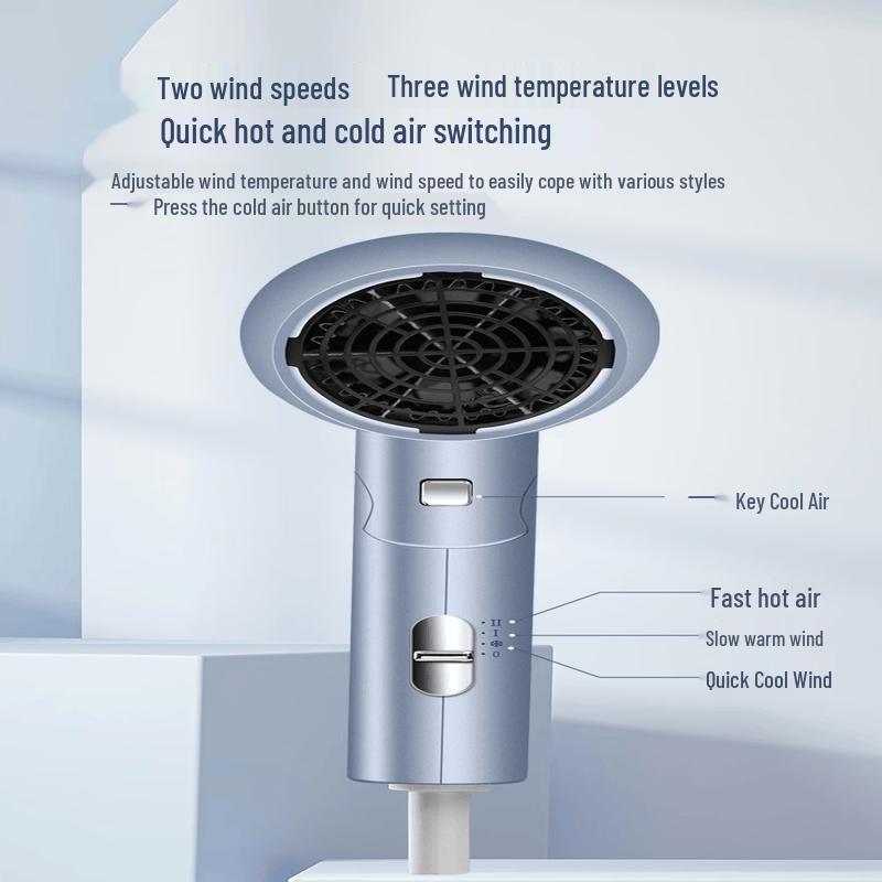 LISM Folding Negative Ion Wall-Mounted Hair Dryer