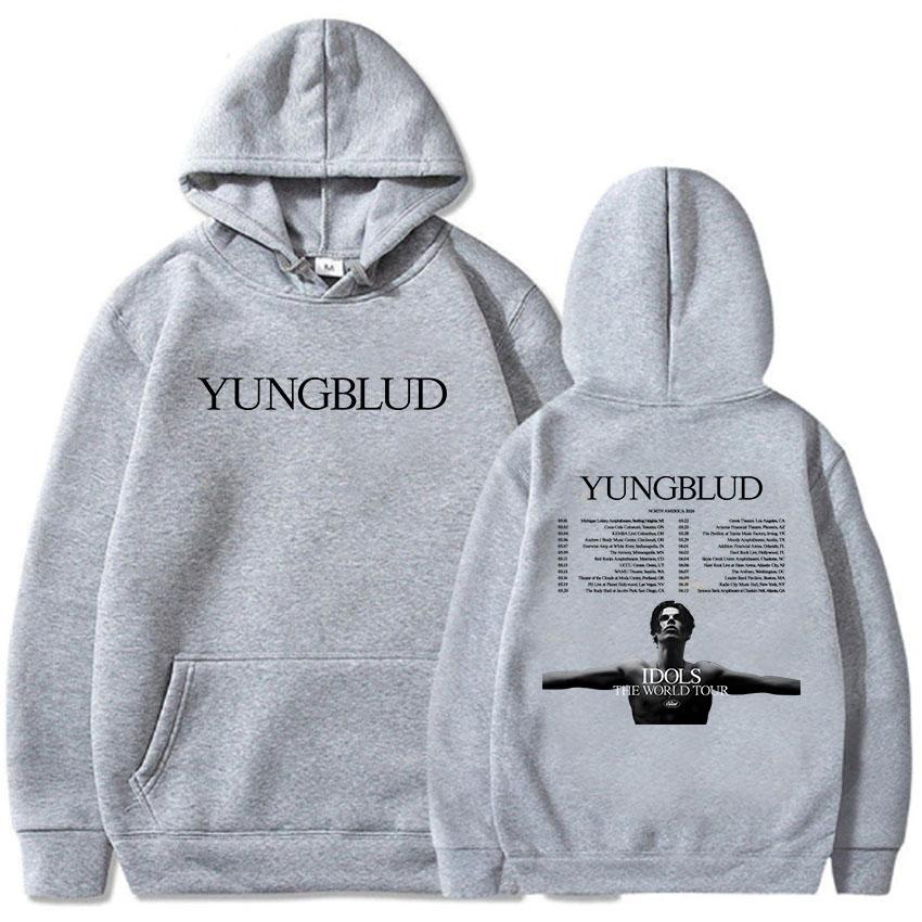 Yungblud 2026 Североамериканские Худи Кумиры Мировой Тур Графический Принт Свитшоты С Длинным Рукавом Зимние Худи Пуловеры Топы