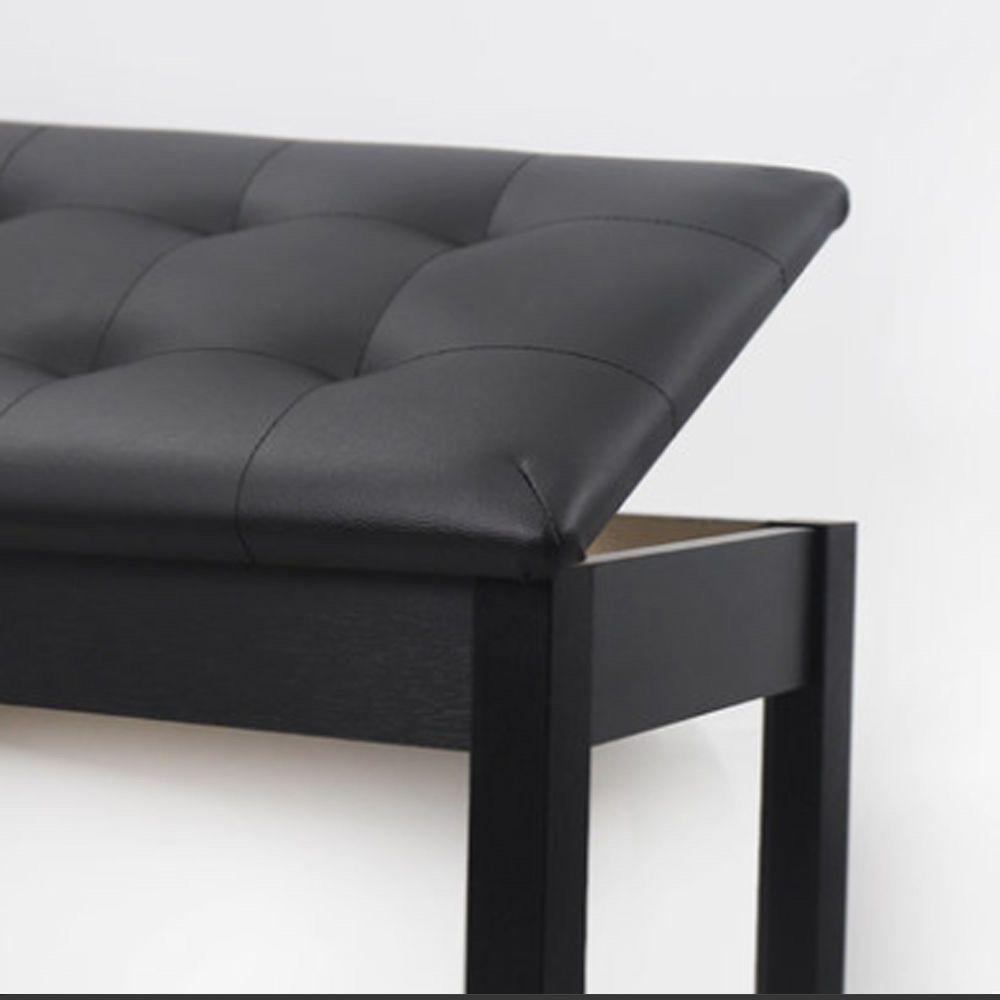 Регулируемый кожаный музыкальный стул с ящиком для хранения