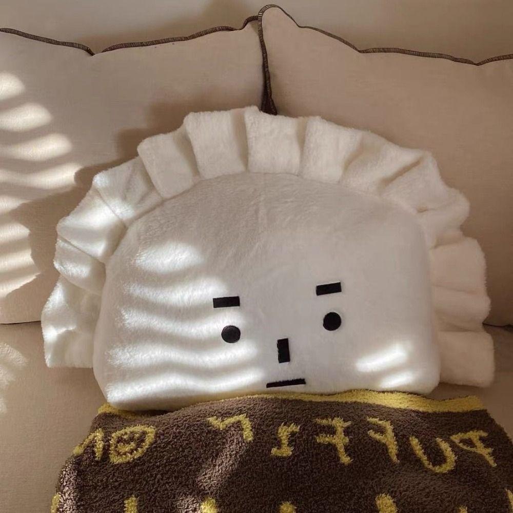 Cartoon Dumpling Expression Plush Cushion Comfortable Stuffed Doll  Children's Birthday Gift