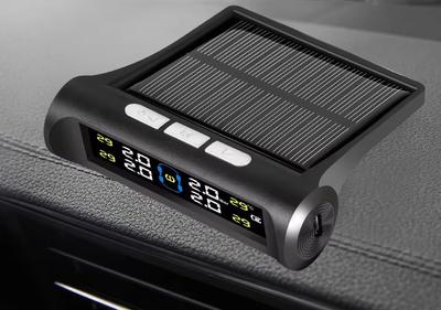 Zmart Интеллектуальная система контроля давления в шинах TPMS на солнечных батареях с датчиком парковки, датчиком температуры и манометром для автомобилей