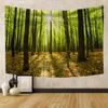Autumn Forest Tapestry Wall Hanging Natural Fallen Leaves Landscape Hippie Tapestry Colorful Living Room Hanging Wall Tapestry