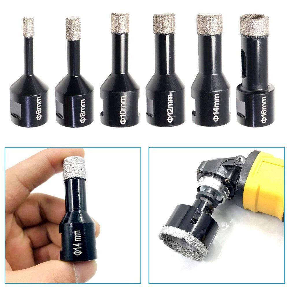 1Pcs M14 Thread Hole Opener 6mm-25mm with Wax Diamond Drilling Core Bit Brazed Dry Angle Grinder Drill Bit